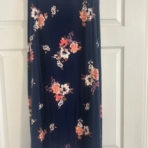 Floral Liz Claiborne Maxi Skirt Size Medium